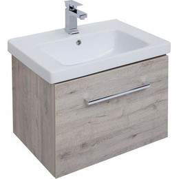 Тумба подвесная с раковиной Dreja Big Inn 100 см 77.0206D, дуб кантри - фото 