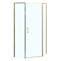 Душевое ограждение Azario SAKURA 90х90 см AZ-21C-90-BGL-CL, золото брашированное/прозрачное - фото 
