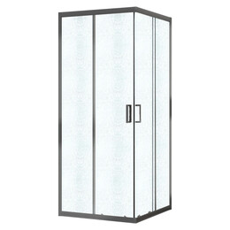 Душевое ограждение Azario PARIS 100х100 см AZ-R06-100-MGR-CHC, графит матовый/стекло "Шиншилла" - фото 