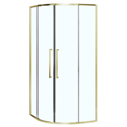 Душевое ограждение Azario SHANGHAI 100x100 см AZ-S43-100-BGL-CL, золото брашированное/прозрачное - фото 