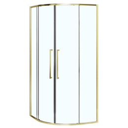 Душевое ограждение Azario SHANGHAI 90x90 см AZ-S43-90-BGL-CL, золото брашированное/прозрачное - фото 