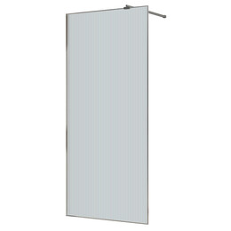 Душевая перегородка Azario Walk-in 100 см AZ-271-100-CH-CRF (стекло 8 мм) хром/рифленое - фото 