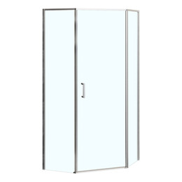 Душевое ограждение Azario SAKURA 100х100 см AZ-21C-100-CH-CL, хром/прозрачное - фото 