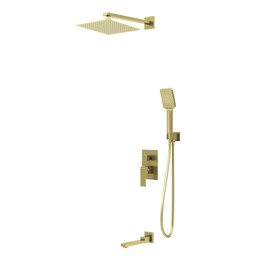 Душевая система для ванны Grossman Style 501.K35.05.320, золото брашированное - фото 