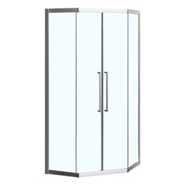 Душевое ограждение Azario OSAKA 90х90 см AZ-092K2-90-CH-CL, хром/прозрачное - фото 