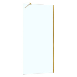 Душевая перегородка Azario Walk-in 110 см AZ-251-110-BGL-CL (стекло 8 мм) золото брашированное/прозрачное - фото 