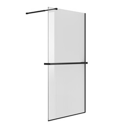 Душевая перегородка Niagara Nova 80 см NG-670-80ВLACK (стекло 8 мм) чёрный матовый/прозрачное - фото 