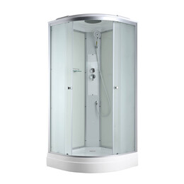 Душевая кабина Avacan 80x80 см C2080, хром/матовое (безсиликоновая сборка) - фото 