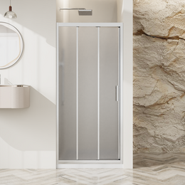 Душевая дверь BelBagno 100 см UNO-195-BF-3-100-P-Cr, хром/матовое - фото 