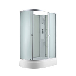 Душевая кабина Avacan 120x80 см C3012RN, хром/матовое (безсиликоновая сборка) - фото 