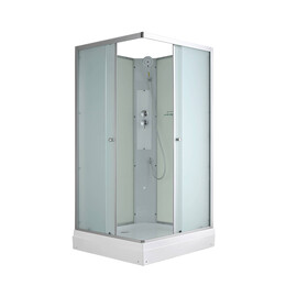 Душевая кабина Avacan 80x80 см CK2080N, хром/матовое (безсиликоновая сборка) - фото 