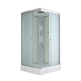 Душевая кабина Avacan 90x90 см CK2090, хром/матовое (безсиликоновая сборка) - фото 