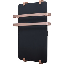 Полотенцесушитель электрический Allen Brau Infinity П2 290x1000 мм (с рейлингом 2.0) 325630, чёрный - фото 