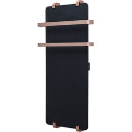 Полотенцесушитель электрический Allen Brau Infinity П2 290x1400 мм (с рейлингом 2.0) 325632, чёрный - фото 