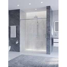 Душевая дверь Cezares 150 см PLANE-BF-1-150-C-CR, хром/прозрачное - фото 