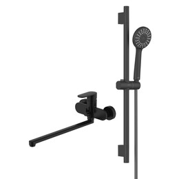 Смеситель для ванны Aquatek Ника AQ1833MB, чёрный матовый - фото 