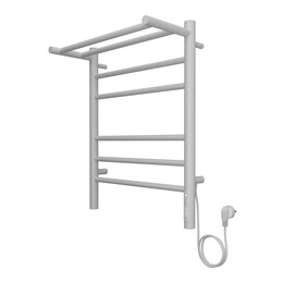 Полотенцесушитель электрический Terminus Аврора с полкой П6 450x600 мм 4670078556783, белый матовый - фото 