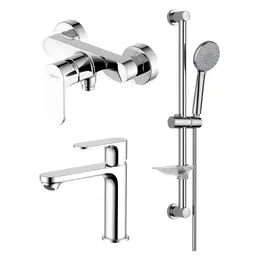 Набор смесителей 3 в 1 для душа Aquatek Альфа AQ1931CR - фото 