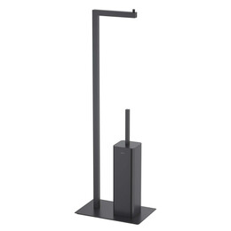 Стойка с держателем и ёршиком Aquatek Либра AQ4331MB, цвет чёрный матовый - фото 