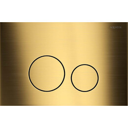 Кнопка смыва Aquatek KDI-0000038, титановое золото матовое - фото 