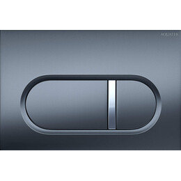 Кнопка смыва Aquatek KDI-0000050, оружейная сталь матовая - фото 