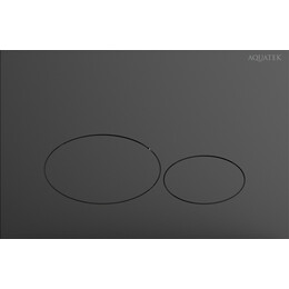Кнопка смыва Aquatek KDI-0000075, оружейная сталь матовая - фото 