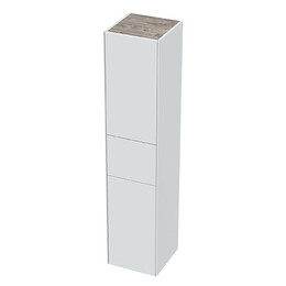 Пенал подвесной Mirsant Ultra 35 см (универсальный) белый матовый - фото 