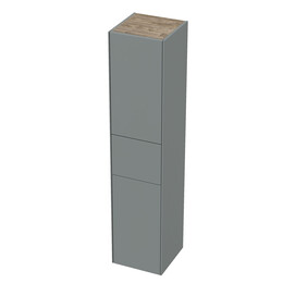 Пенал подвесной Mirsant Ultra 35 см (универсальный) серый матовый - фото 