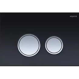 Кнопка смыва Aquatek KDI-0000029, чёрный (закалённое стекло) - фото 