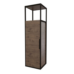 Пенал подвесной Grossman Лофт 40 см 304001, веллингтон/металл чёрный - фото 