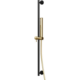 Душевой гарнитур Allen Brau Priority 5.31010-31GB, чёрный/золото - фото 