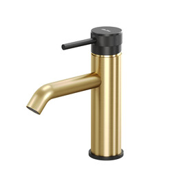 Смеситель для раковины Allen Brau Priority 5.31A01-GB31, золото/чёрный - фото 