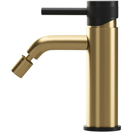 Смеситель для биде Allen Brau Priority 5.31A04-GB31 (с донным клапаном) золото/чёрный - фото 