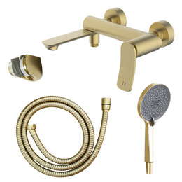 Смеситель для ванны Azario Escaro AZ-K3074MG, золото матовое - фото 