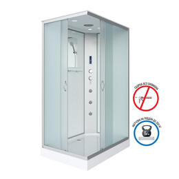 Душевая кабина Niagara Classic 120x90 см 432953QF, хром/матовое (безсиликоновая сборка) - фото 