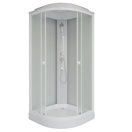 Душевая кабина Niagara Promo 100x100 см P100/13/MT, белый/матовое (безсиликоновая сборка) - фото 