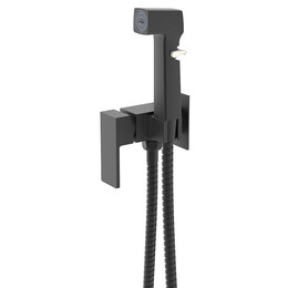 Гигиенический душ Azario Graves AZ-KFX03B (со скрытой частью) чёрный матовый - фото 