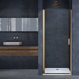 Душевая дверь Vincea Alpha 60 см VDP-3AL600CLG, золото/прозрачное - фото 