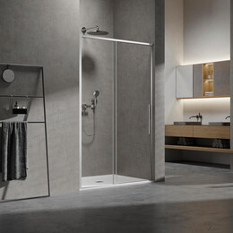 Душевая дверь Vincea Slim 140 см VDS-6SL140CL (стекло 8 мм) хром/прозрачное - фото 