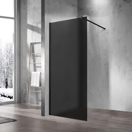 Душевая перегородка Vincea Walk-In 90 см VSW-1H900GFB (стекло 8 мм) чёрный/тонированное - фото 