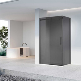 Душевое ограждение Vincea Como-N 160x80 см VSR-4CN8016CGB (стекло 8 мм) чёрный/тонированное - фото 