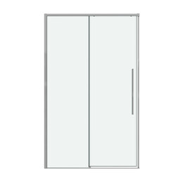 Душевая дверь Grossman  Galaxy 120 см 100.K33.01.120.10.00, хром/прозрачное - фото 