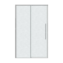 Душевая дверь Grossman  Galaxy 130 см 100.K33.01.130.10.02, хром/шиншилла - фото 