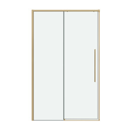 Душевая дверь Grossman  Galaxy 120 см 100.K33.01.120.32.00, золото/прозрачное - фото 