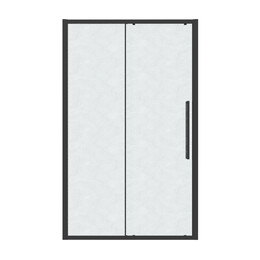 Душевая дверь Grossman  Cosmo 120 см 100.K33.02.120.21.02, чёрный/шиншилла - фото 