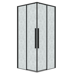 Душевое ограждение Grossman Galaxy 90х90 см 300.K33.01.9090.21.02, чёрный/шиншилла - фото 