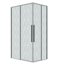 Душевое ограждение Grossman Galaxy 90х70 см 300.K33.01.9070.10.02, хром/шиншилла - фото 