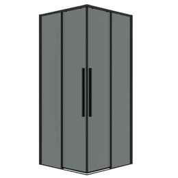 Душевое ограждение Grossman Galaxy 80х80 см 300.K33.01.8080.21.10, чёрный/тонированное - фото 