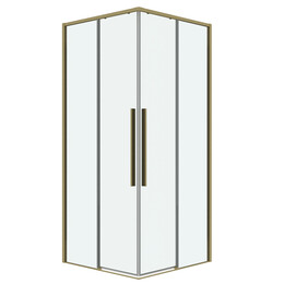 Душевое ограждение Grossman Galaxy 100х100 см 300.K33.01.1010.32.00, золото/прозрачное - фото 