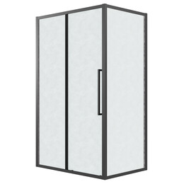 Душевое ограждение Grossman Cosmo 120х100 см 120.K33.02.1210.21.02, чёрный/шиншилла - фото 